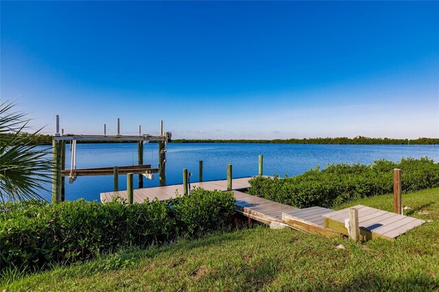 17183 Ohara Dr, Port Charlotte, FL 33948 - dock featuring a water view