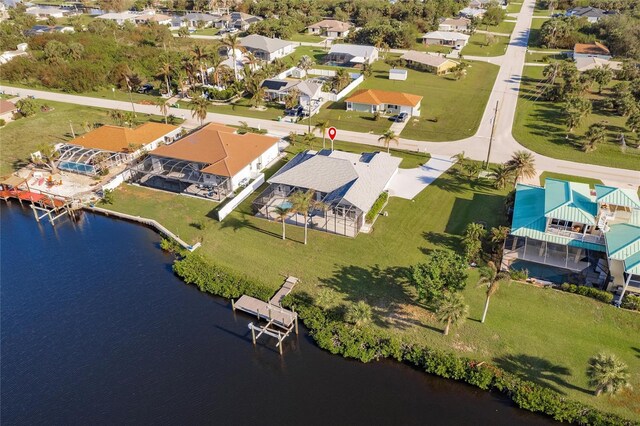 17183 Ohara Dr, Port Charlotte, FL 33948 - aerial perspective of suburban area with a nearby body of water