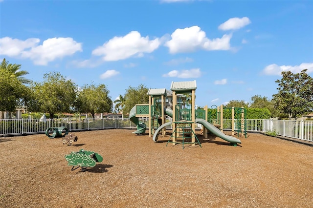 view of jungle gym