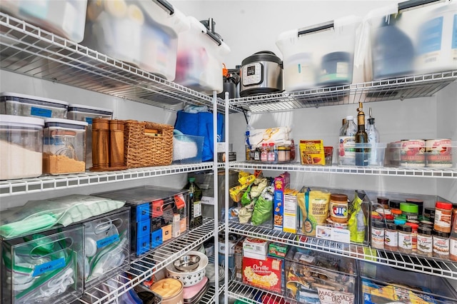 view of pantry