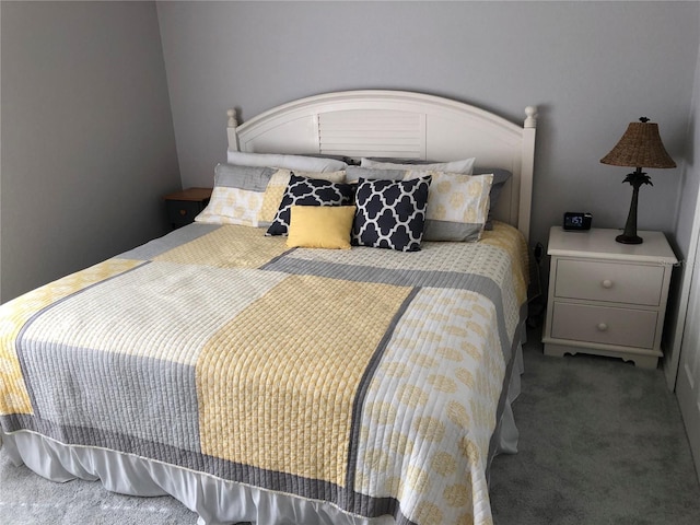 bedroom featuring carpet