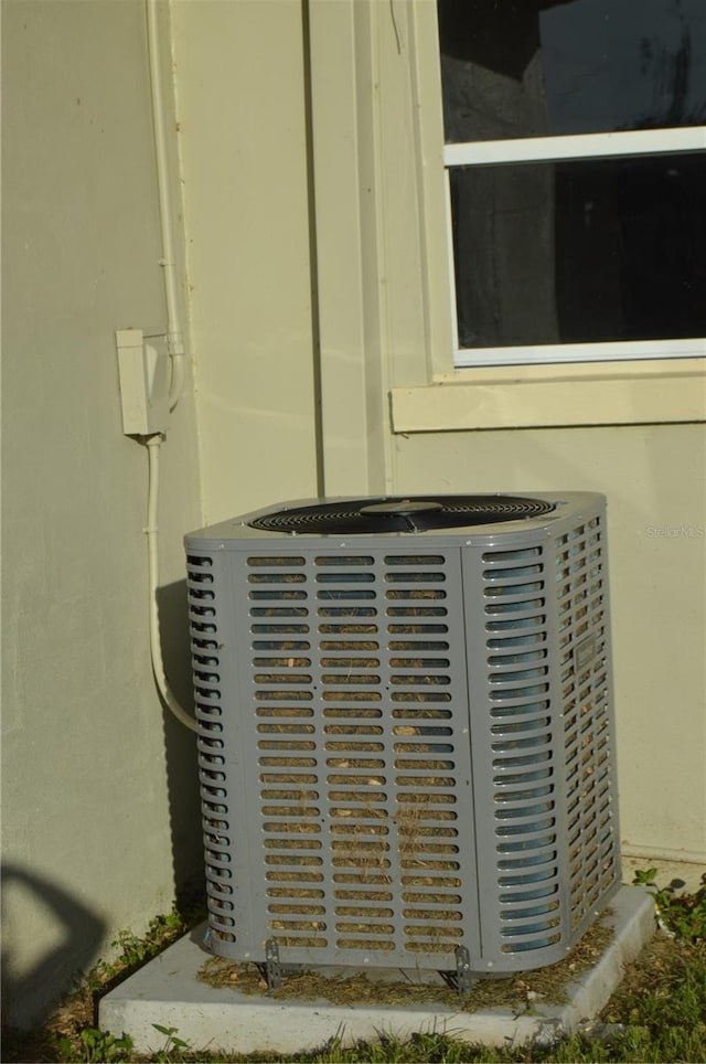 details with central AC unit