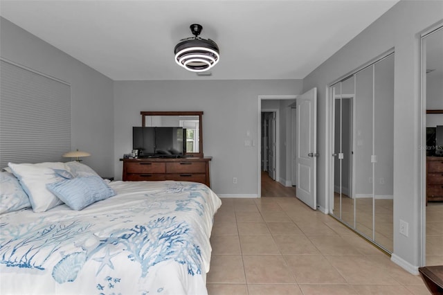 view of tiled bedroom