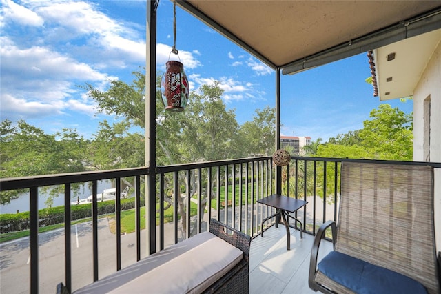 view of balcony