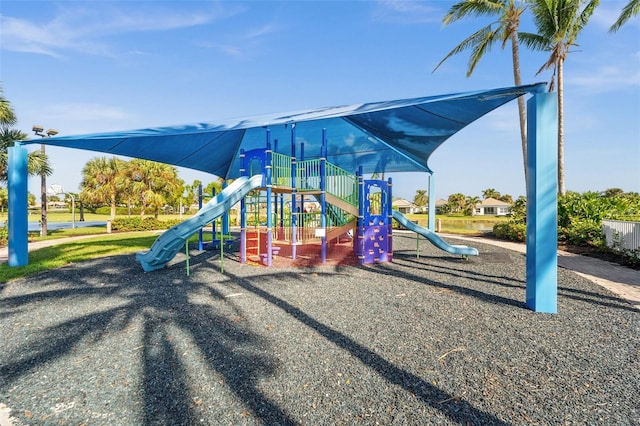 view of jungle gym