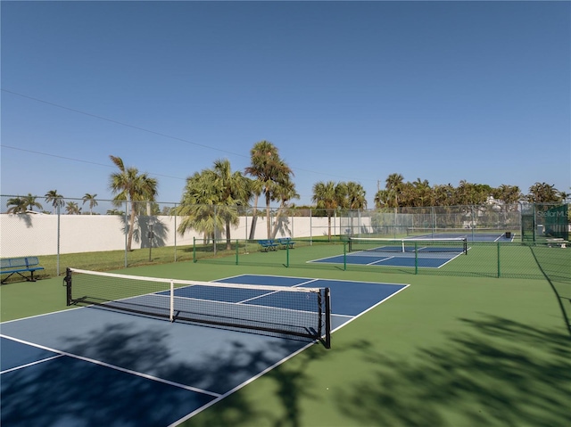 view of tennis court