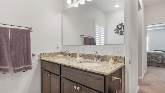 bathroom with vanity