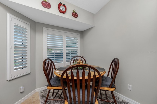 view of dining space