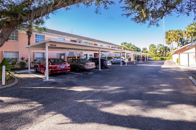 view of vehicle parking