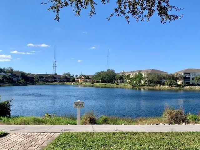 view of water feature