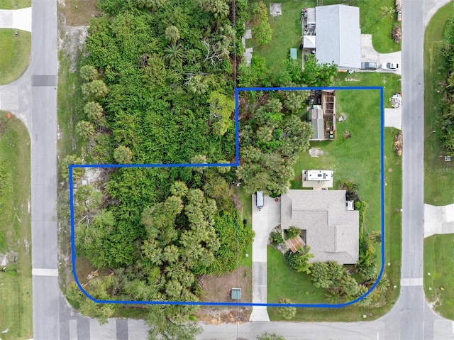 4290 Randypaar St, Port Charlotte, FL 33948 - aerial view of property and surrounding area featuring property parcel outlined