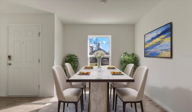 view of dining room