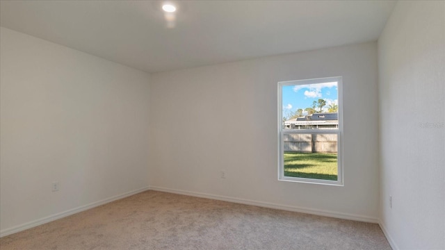 view of carpeted empty room