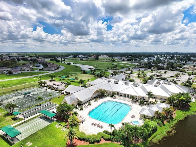 birds eye view of property