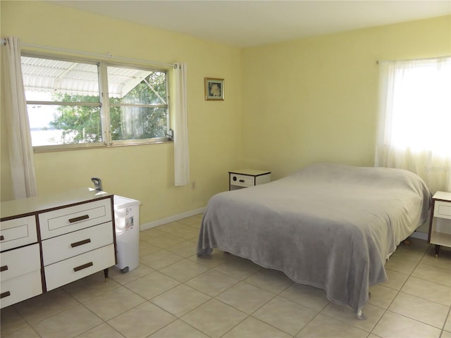 view of tiled bedroom