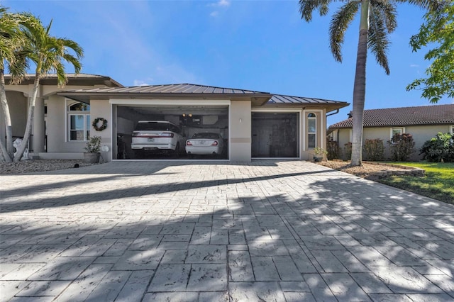 view of front of house featuring a garage