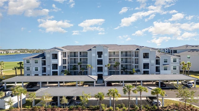 view of property featuring a water view