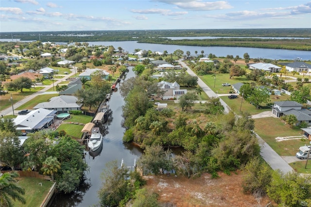 28522 Coco Palm Dr, Punta Gorda, FL 33982 - aerial overview of property's location featuring a nearby body of water and nearby suburban area