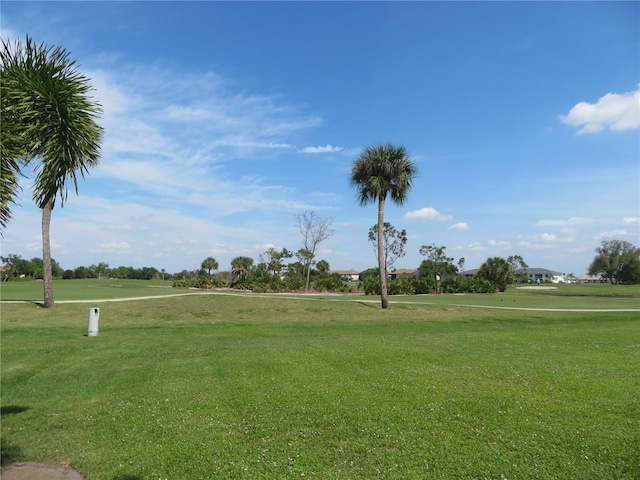 view of home's community featuring a yard