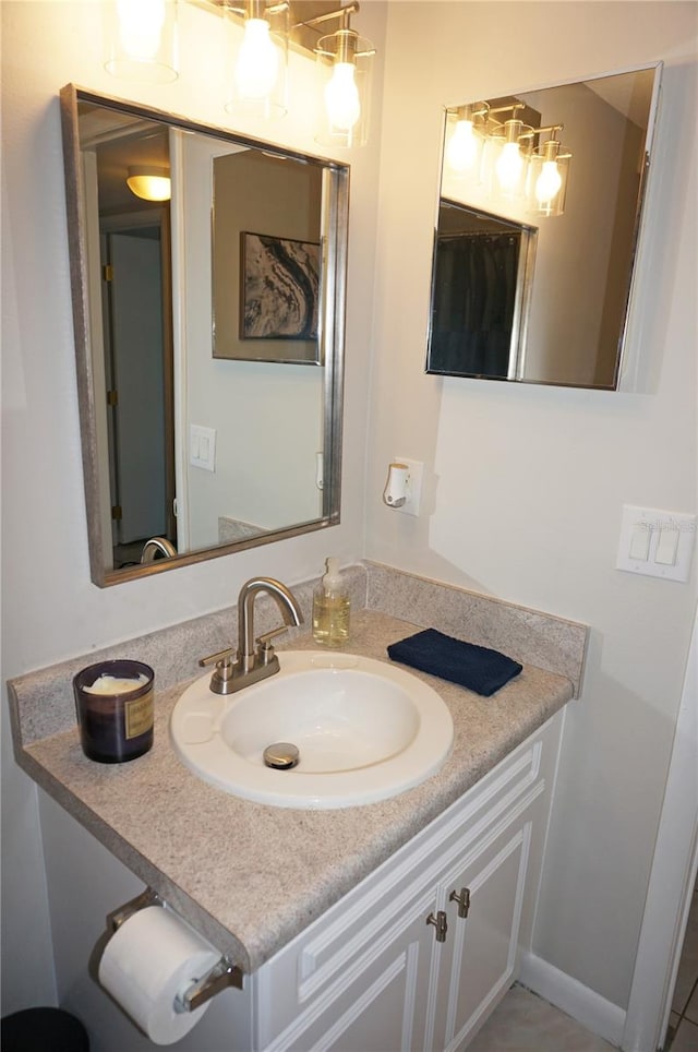 bathroom with vanity