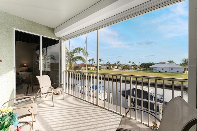 view of balcony