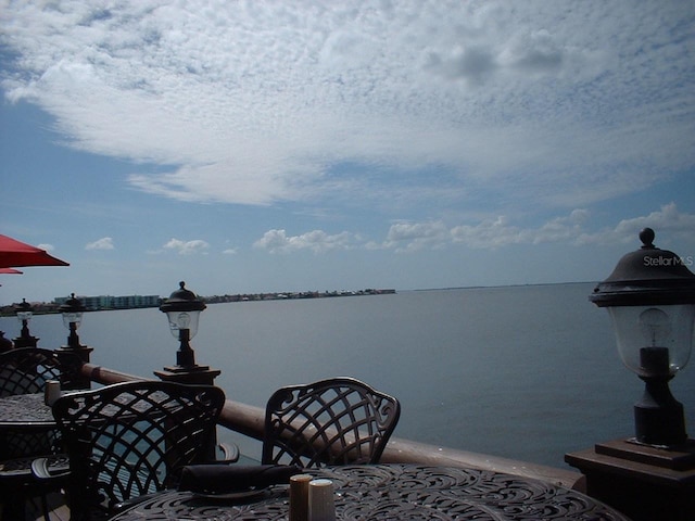 view of water feature