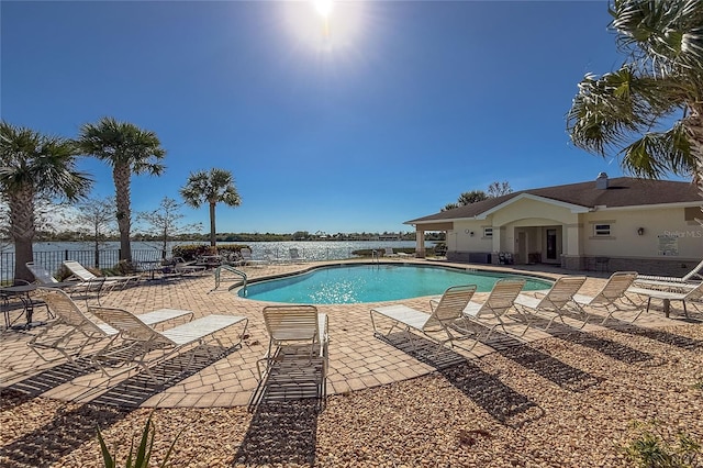 view of pool with a patio area