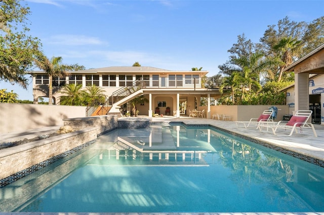 view of pool with a patio