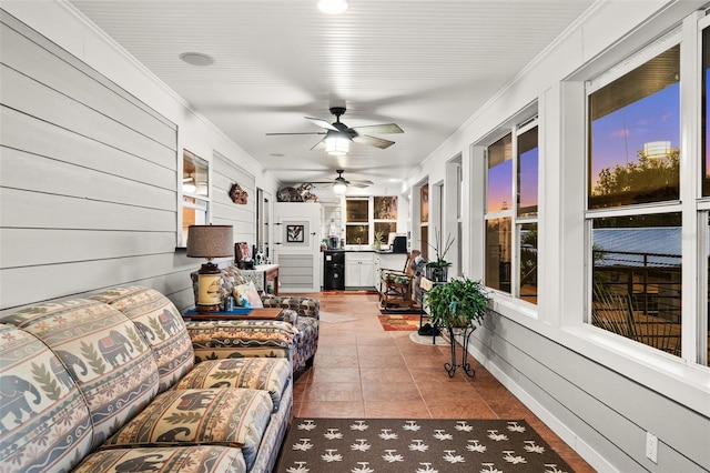 view of sunroom