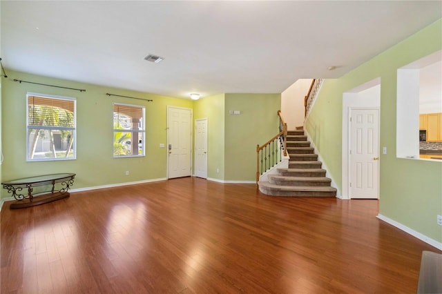 living room featuring wood-type flooring