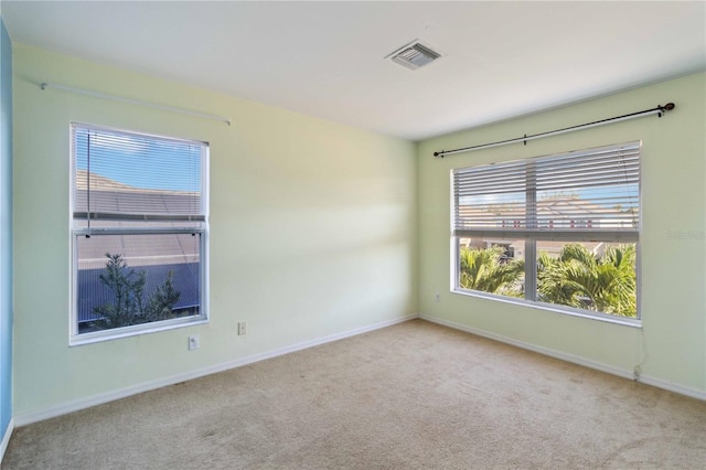 view of carpeted empty room