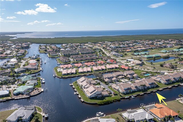 3800 Bal Harbor Blvd Unit 312, Punta Gorda, FL 33950 - aerial view of property's location with nearby suburban area and a nearby body of water