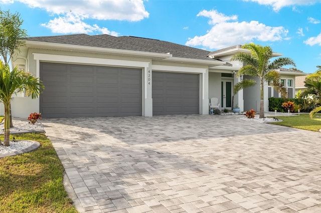 ranch-style house with a garage