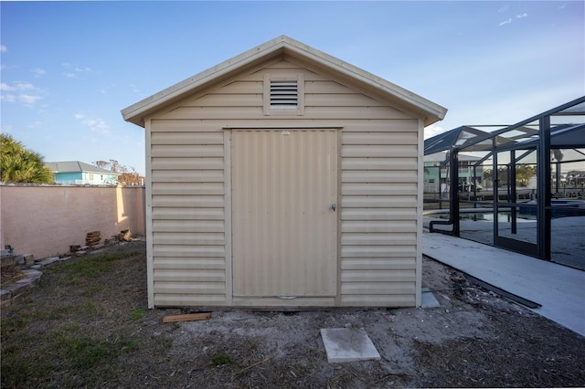 view of outbuilding