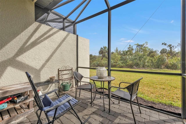 view of sunroom / solarium