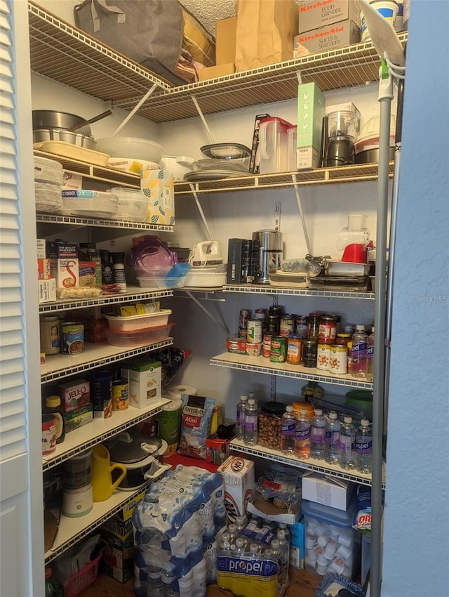 view of pantry