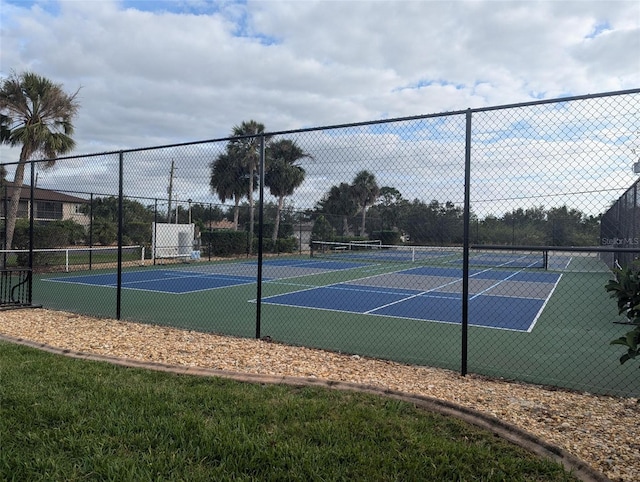 view of sport court