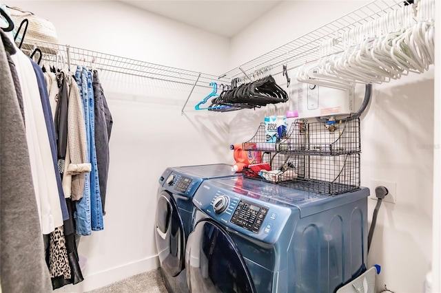 1010 Robinhood Dr, Punta Gorda, FL 33982 - washroom with washer and clothes dryer and baseboards