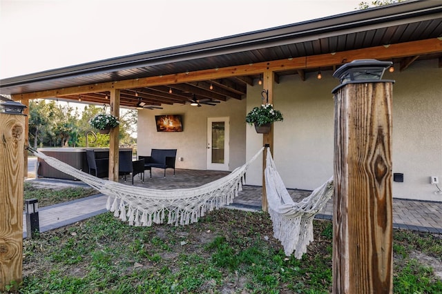 1010 Robinhood Dr, Punta Gorda, FL 33982 - view of patio with ceiling fan