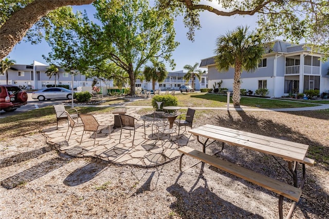 view of home's community featuring a patio