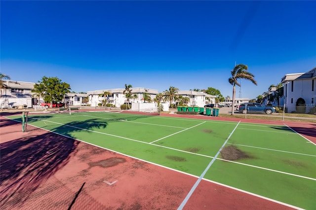 view of tennis court