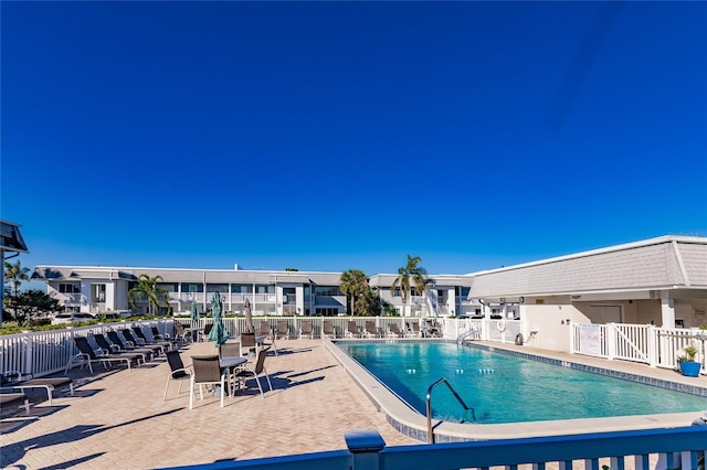 view of pool with a patio area