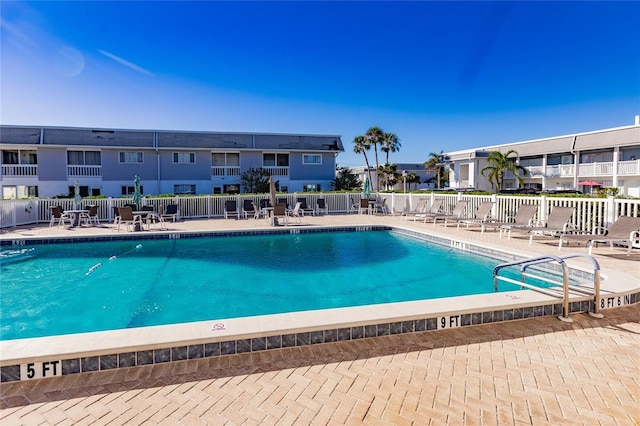 view of pool with a patio area