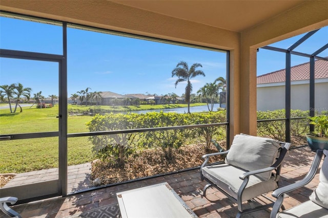 view of sunroom / solarium