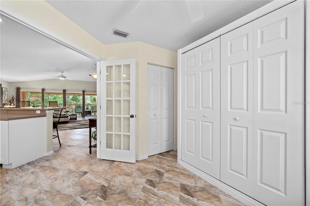 interior space with lofted ceiling