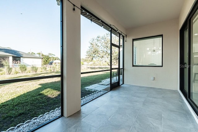 view of sunroom