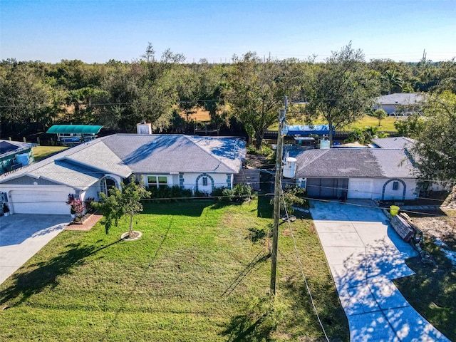 birds eye view of property