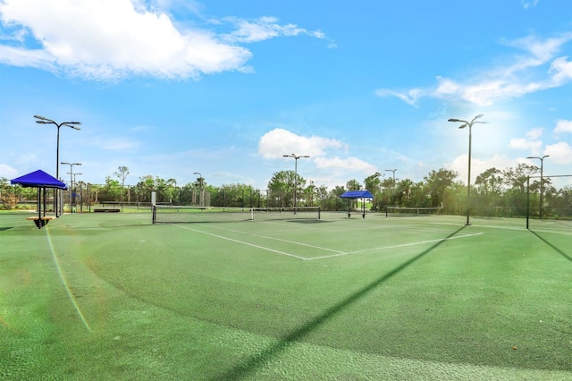 view of tennis court