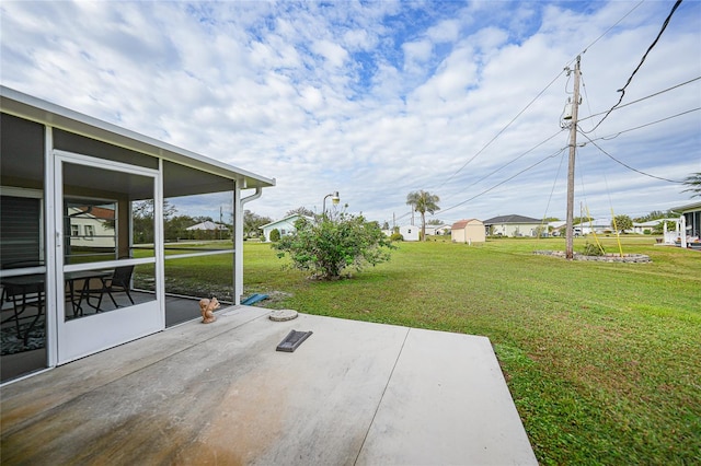 exterior space featuring a sunroom