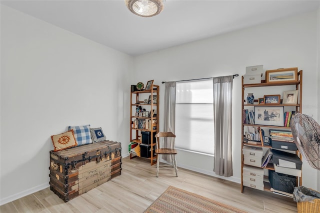 interior space featuring light hardwood / wood-style flooring